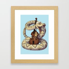 D is for Diamondback Rattlesnake, Western Framed Art Print