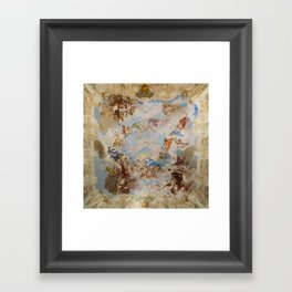 Ceiling Fresco Altenburg Abbey Mural Baroque Painting - The Harmony of Religion and Science Framed Art Print