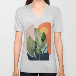 Nature Geometry VII V Neck T Shirt