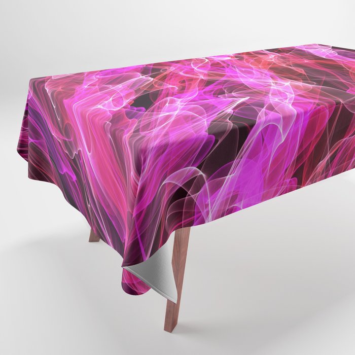 Abstract Pink Pattern Design Tablecloth