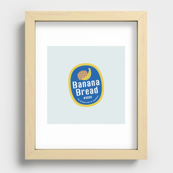 Banana Bread Sticker Recessed Framed Print