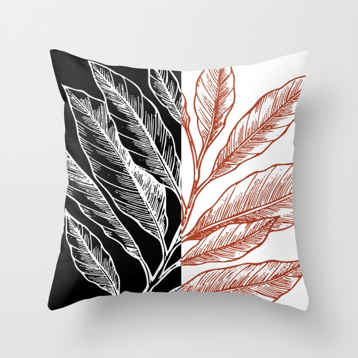 Burnt orange and online gray pillows