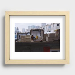 Beauty in the Fish market Recessed Framed Print
