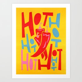 Hot Chilli Art Print