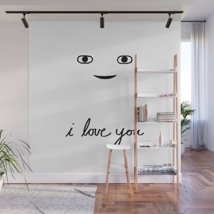Hi Stranger i love you Wall Mural by Kirsten Lepore Society6