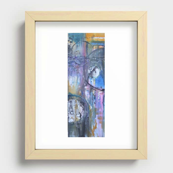 Looking for the silver lining Recessed Framed Print