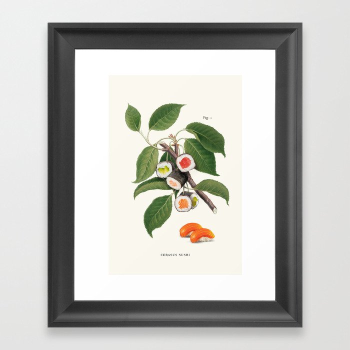 Sushi Plant Framed Art Print