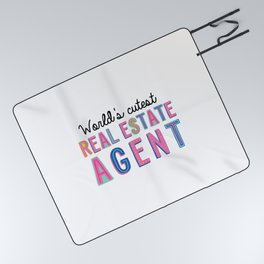 World's cutest Real Estate Agent Picnic Blanket