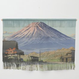 Fujisan Seen From Funatsu - Vintage Japanese Woodblock Print Art Wall Hanging
