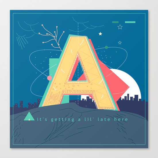 Alphabet A Canvas Print
