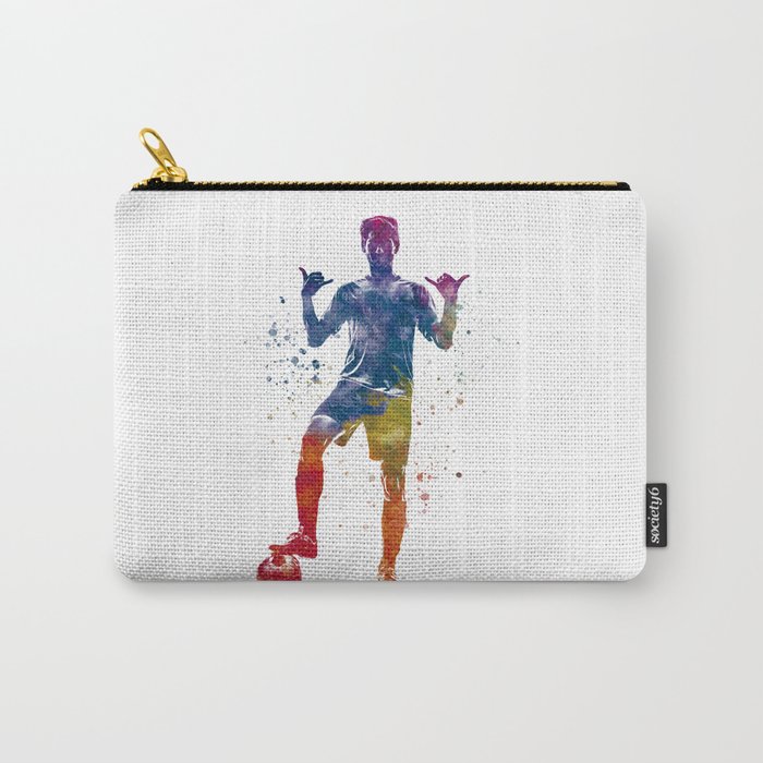 Football player in watercolor Carry-All Pouch