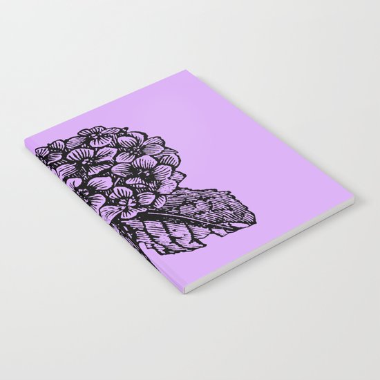 Lavender Hydrangea Notebook