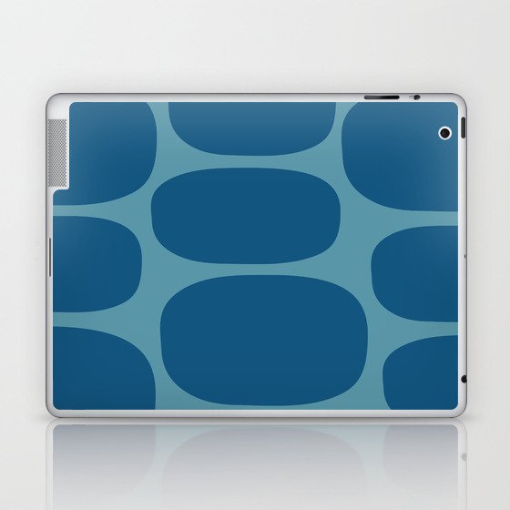 Modernist Spots 255 Blue On Blue Laptop & iPad Skin