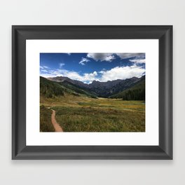 Mountain Trail Meditation  Framed Art Print