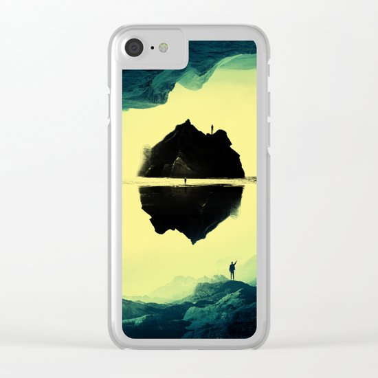 Triple Isolation in Green Clear iPhone Case