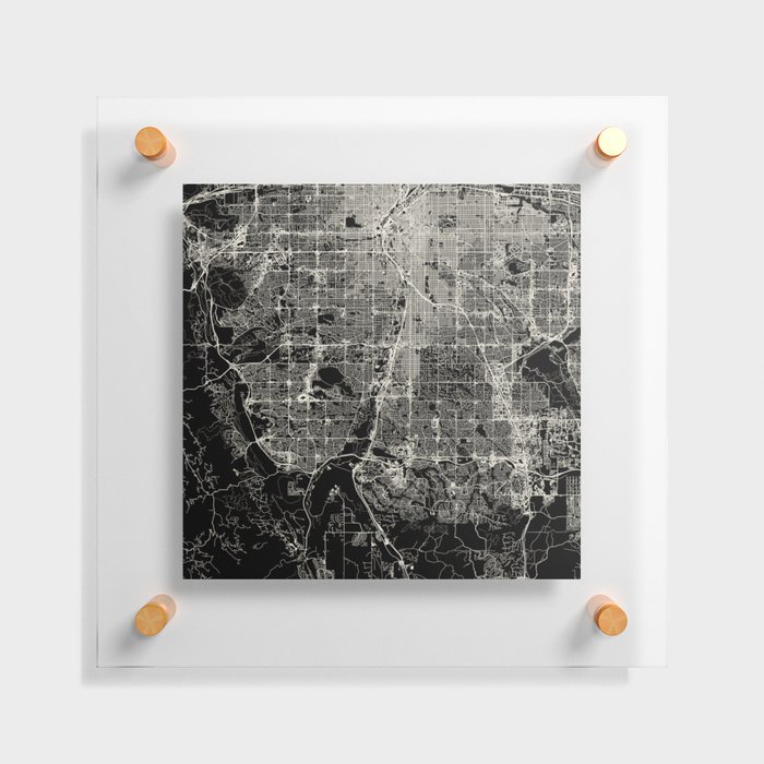 Lakewood, USA - City Map Floating Acrylic Print
