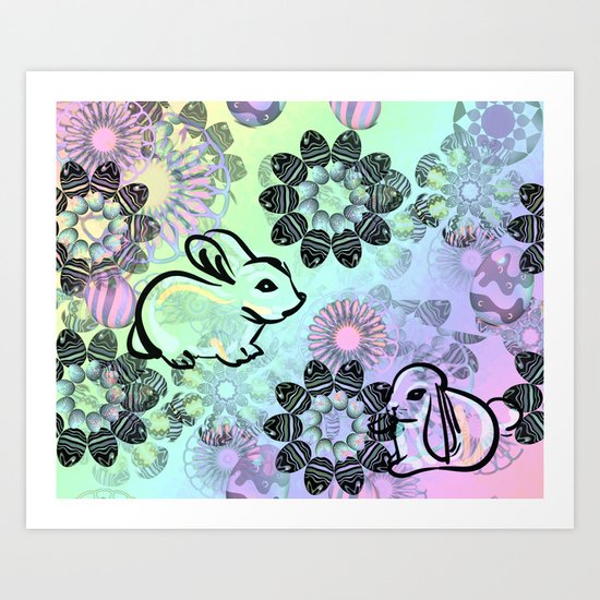Easter Egg Pattern Art Print