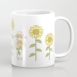 Sunflower Girl Coffee Mug