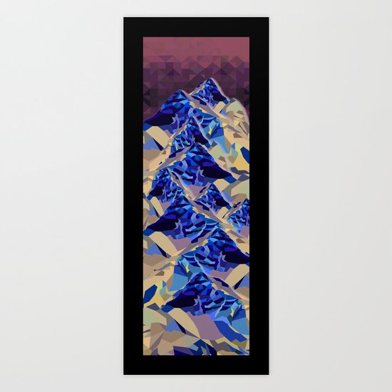 The Great, Great Night Mountain No. 6 Art Print