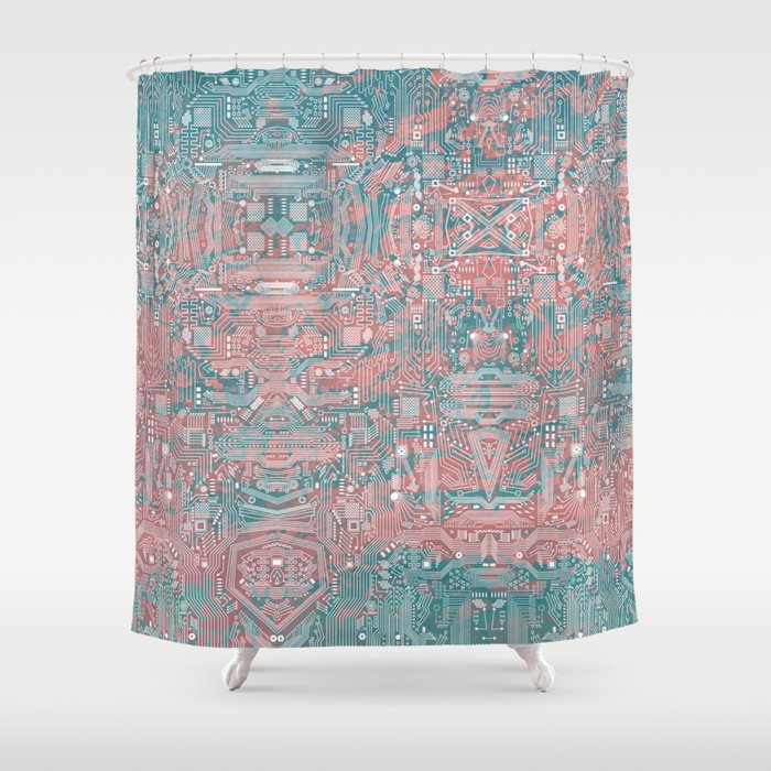 Circuitry Details 2 Shower Curtain