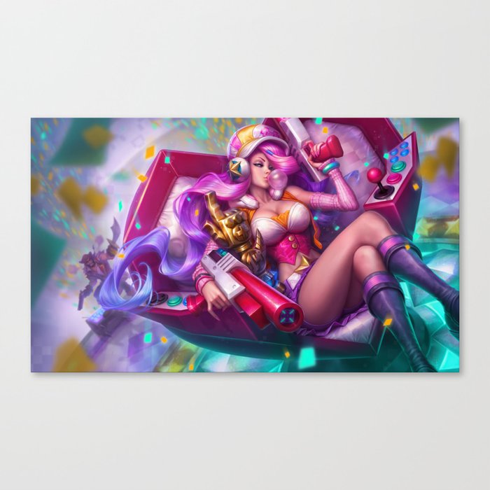 Arcade Miss Fortune League Of Legends Canvas Print By Amumus