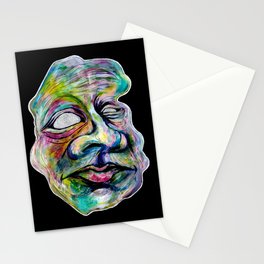 Rainbow Face Stationery Card