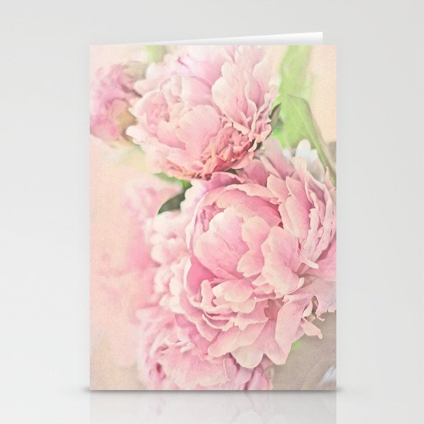 Pink Peonies Stationery Cards