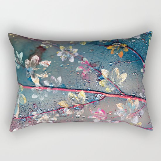 Floral abstract(34). Rectangular Pillow