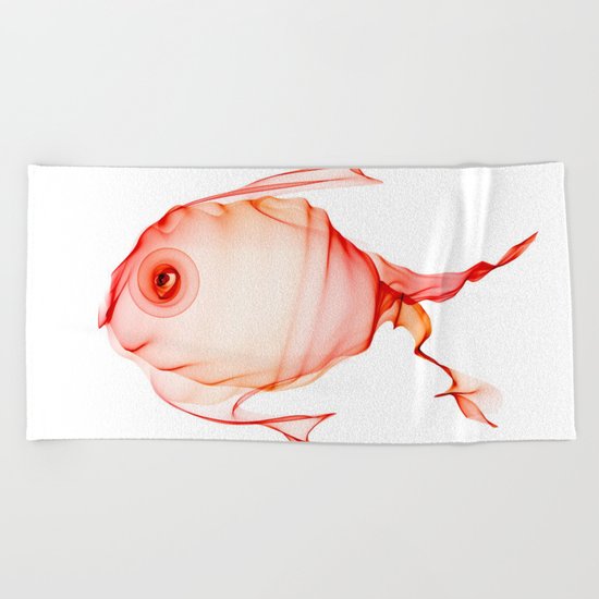 Happy Little Fish Beach Towel