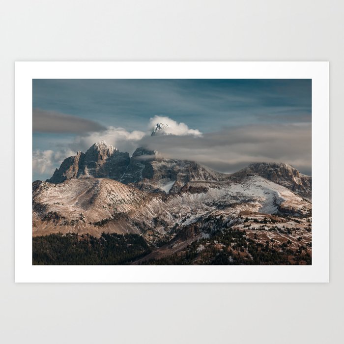 Early Snow in the Tetons Art Print