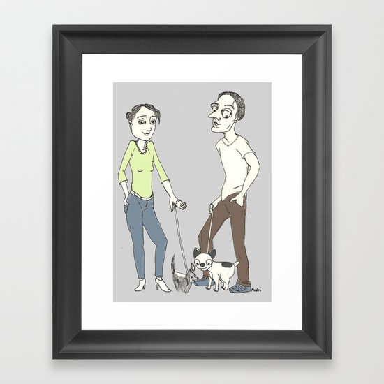 Do you remember when we met? Framed Art Print