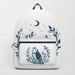 Owl Moon - Blue Backpack