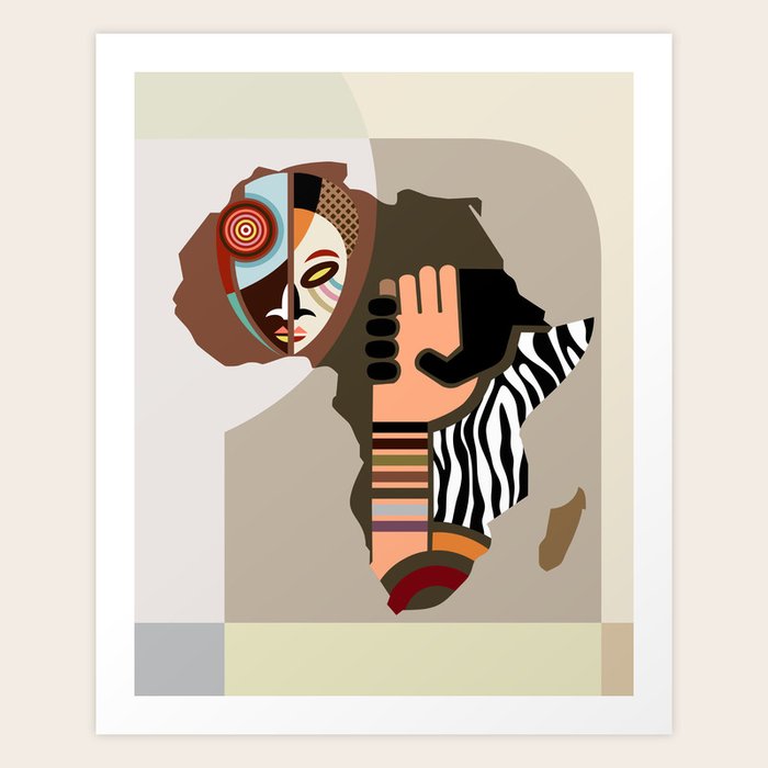 African Unification Art Print by Lanre Studio - X-LARGE