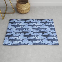 Blue Ocean Shark Area & Throw Rug