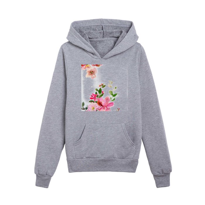 floral wedding N.o 3 Kids Pullover Hoodie