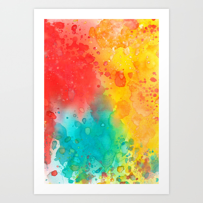 Abstract In Primary Colors Art Print By Bonheurem Society6