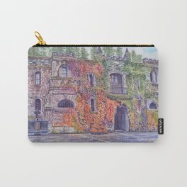Chateau Montelena Napa Valley Carry-All Pouch | Beautiful, Wine, Classic, Winery, Painting, Winetasting, Leaves, Chateau, California, Fallcolors 