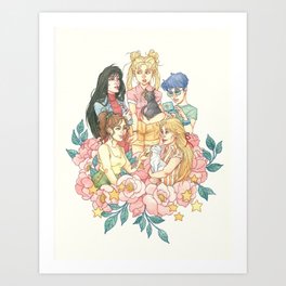 Sailor Sisters Art Print