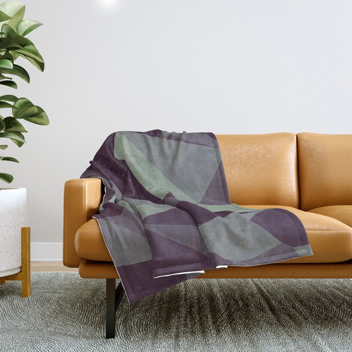 Low Poly Abstract Throw Blanket
