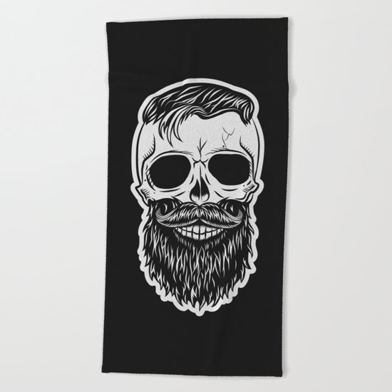 BLACK SKULL Beach Towel