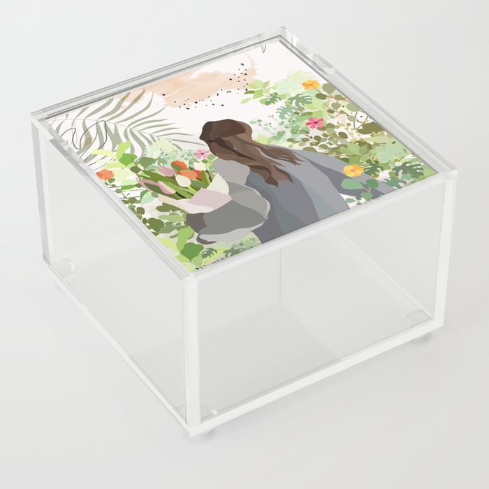 Flower Bloom Sea Acrylic Box
