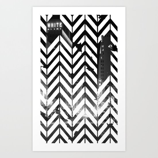 Vintage Downtown Dallas Art Print