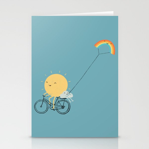 Rainbow Kite Stationery Cards