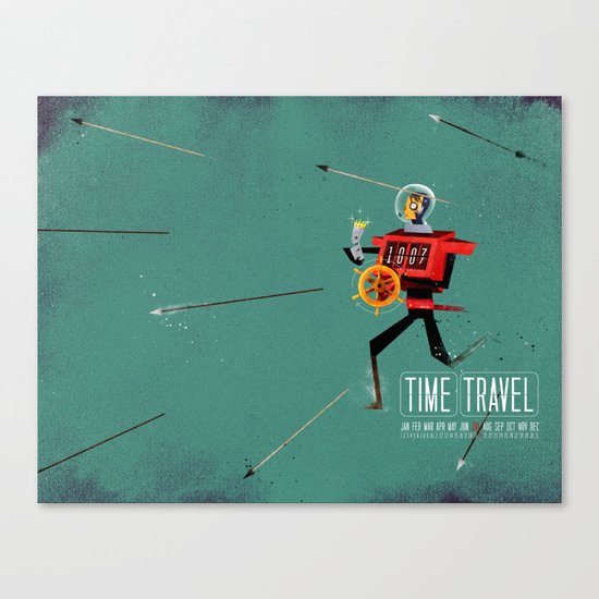 The Time Travelling Pirate Canvas Print