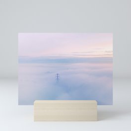 Pylons Above The Sea Of Mist Mini Art Print