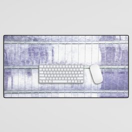 lavender industrial white patina Desk Mat