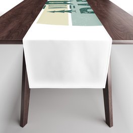 No. 1 Dad Teal Table Runner