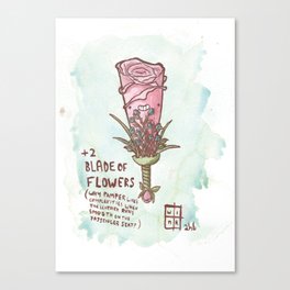 +2 Blade Of Flowers Canvas Print