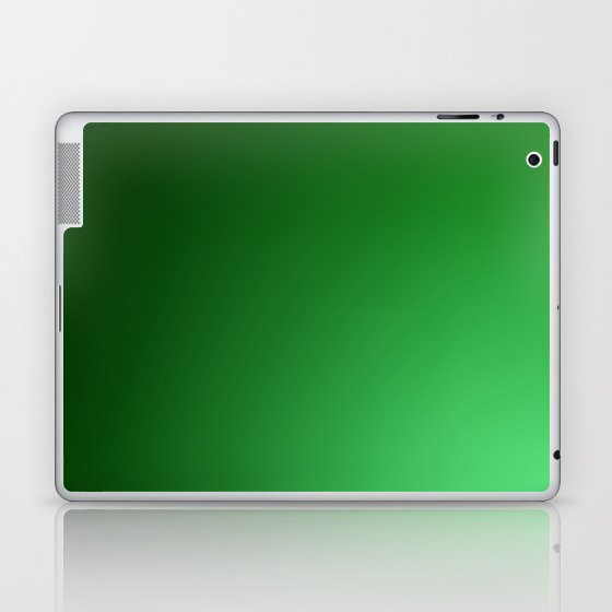 42 Green Gradient Background 220713 Minimalist Art Valourine Digital Design Laptop & iPad Skin