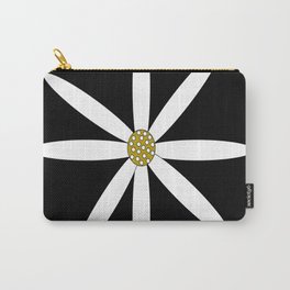 White Daisy Design Carry-All Pouch